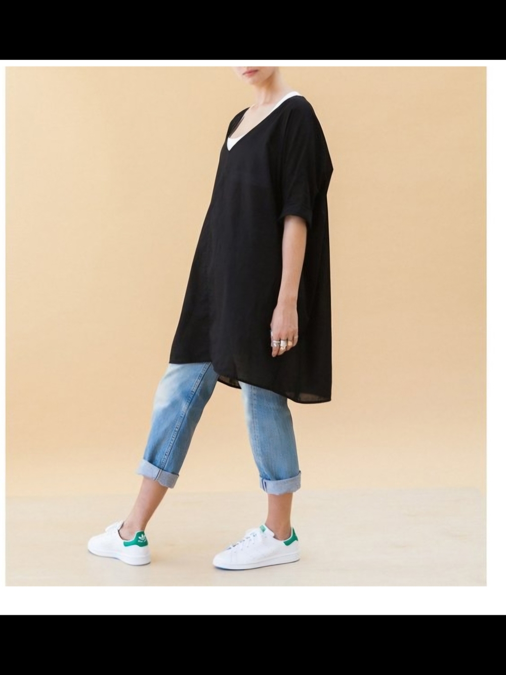 Ali Golden Oversized Cotton Top